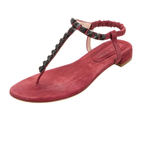 Stuart Weitzman suede strap sandals - Picture 2 of 5